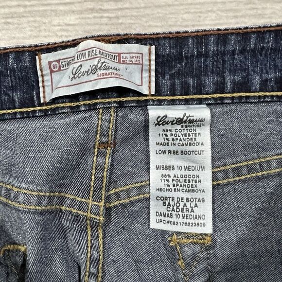 VTG Y2K LEVIS Blue Jeans Women's Misses 10 Medium Low Rise Bootcut 34X30.5 - Picture 2 of 11